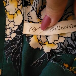 Ny collection bell boho flower sleeved floral top